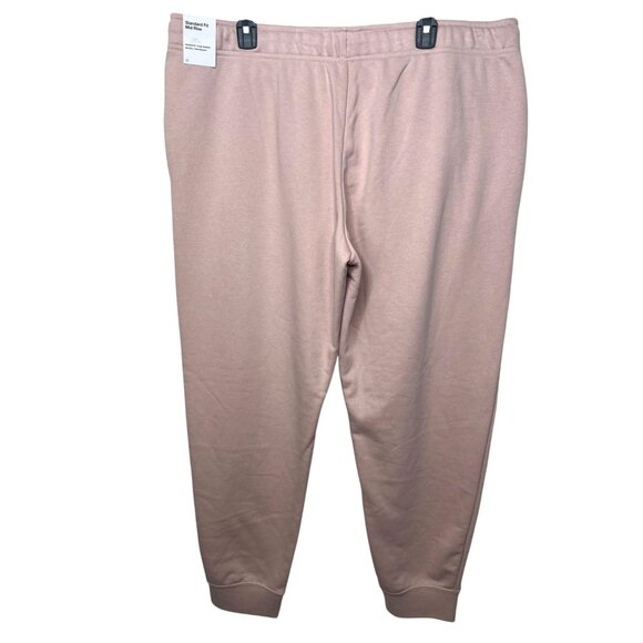 Nike Womens Pink Standard Fit Mid Rise Fleece Joggers Sweatpants XXL - Picture 2 of 13